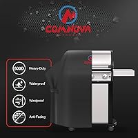 Vista 10 de Comnova - Cubierta para parrilla de 55 pulgadas, cubierta de gas 600D para parrilla al aire libre, resistente e impermeable, Weber, Char-Broil