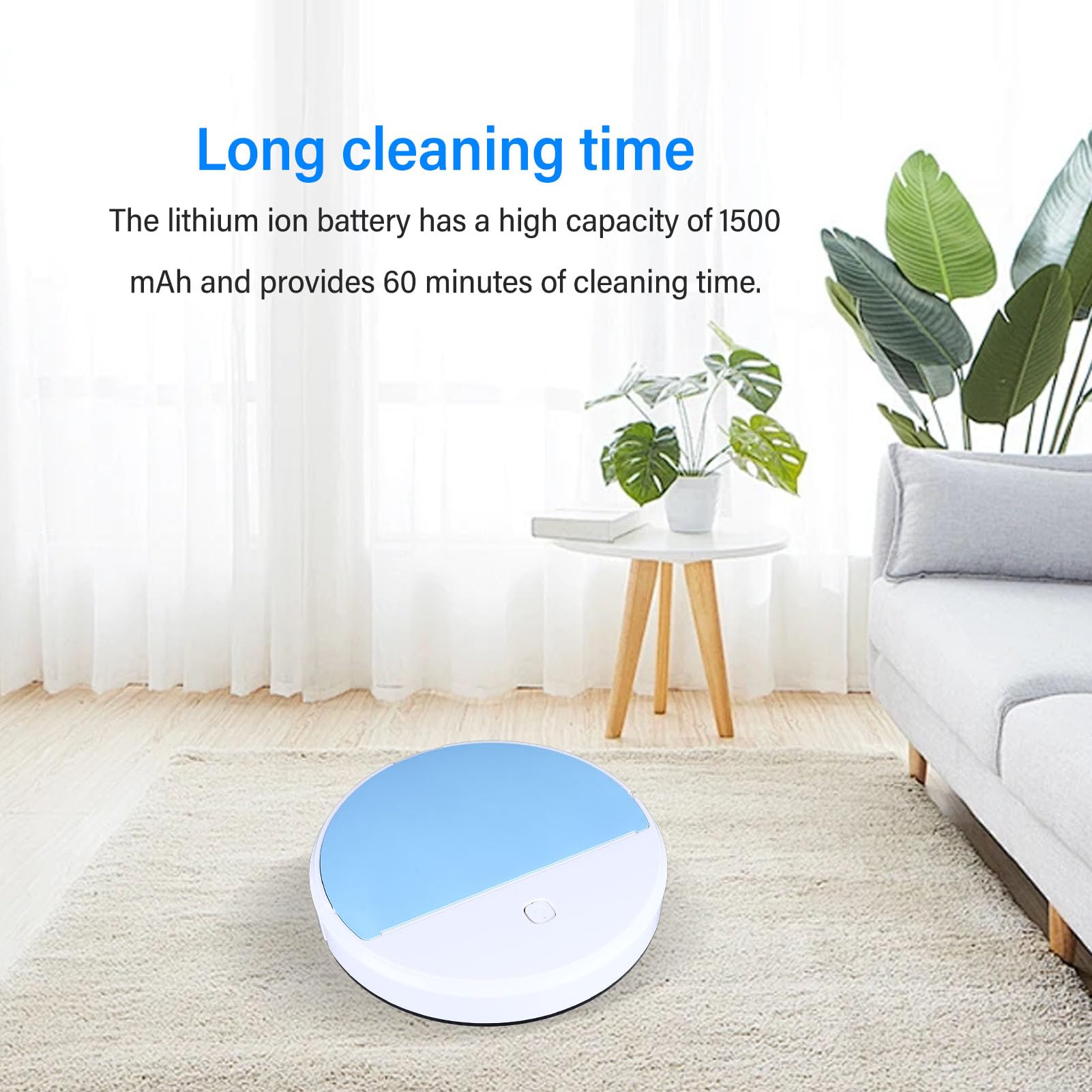 Diydeg Robot Vacuum and Mop Combo, Powerful Suction Rechargeable Smart Robot Vacuum Cleaner with Light, Robotic Vacuum Cleaner for Hard Floor, Pet Hair, Carpet