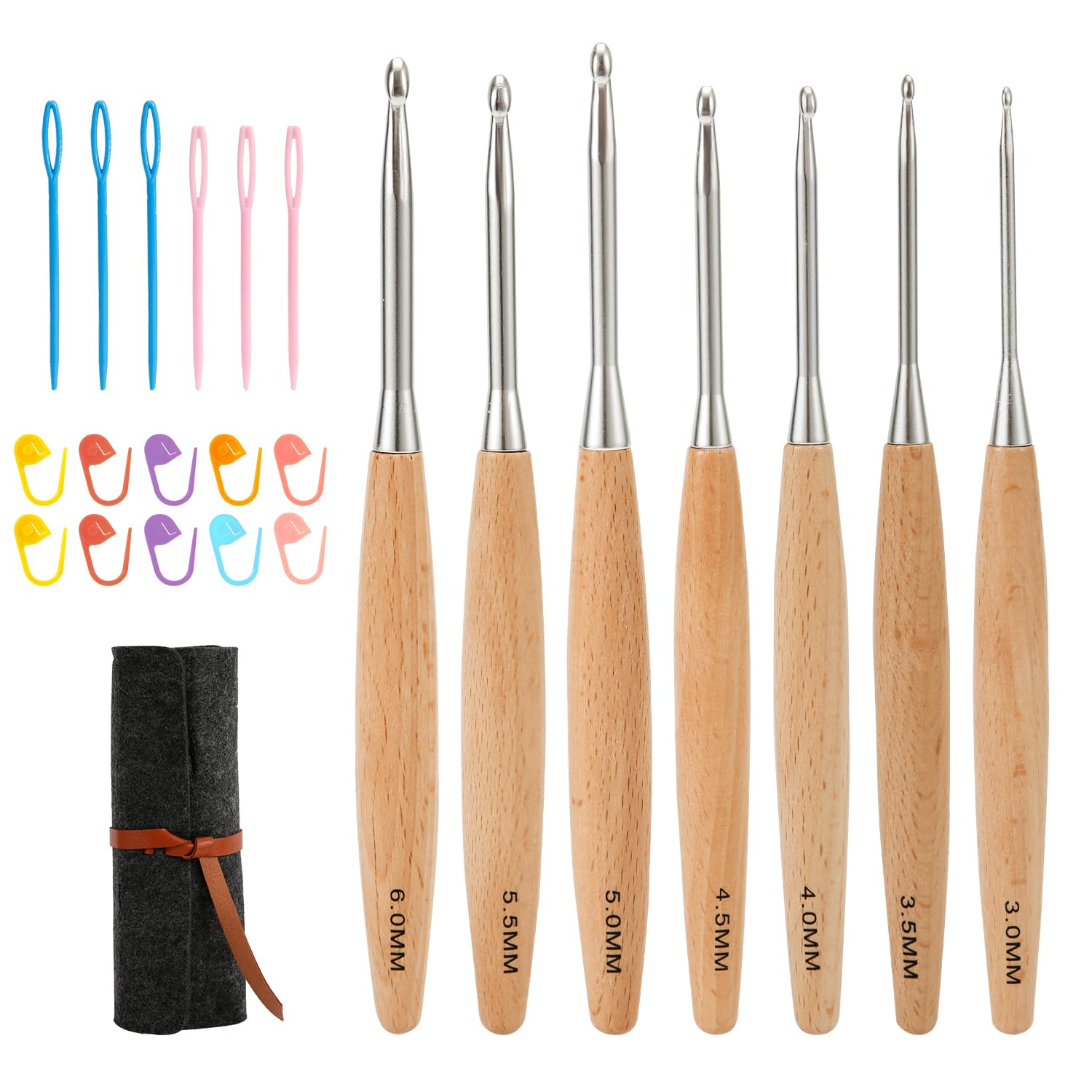 Set Uncinetti Piccoli In Metallo - 12 Pezzi Da 0.6mm A 1.9mm | Per Lavori A Maglia Fini - Foto 8