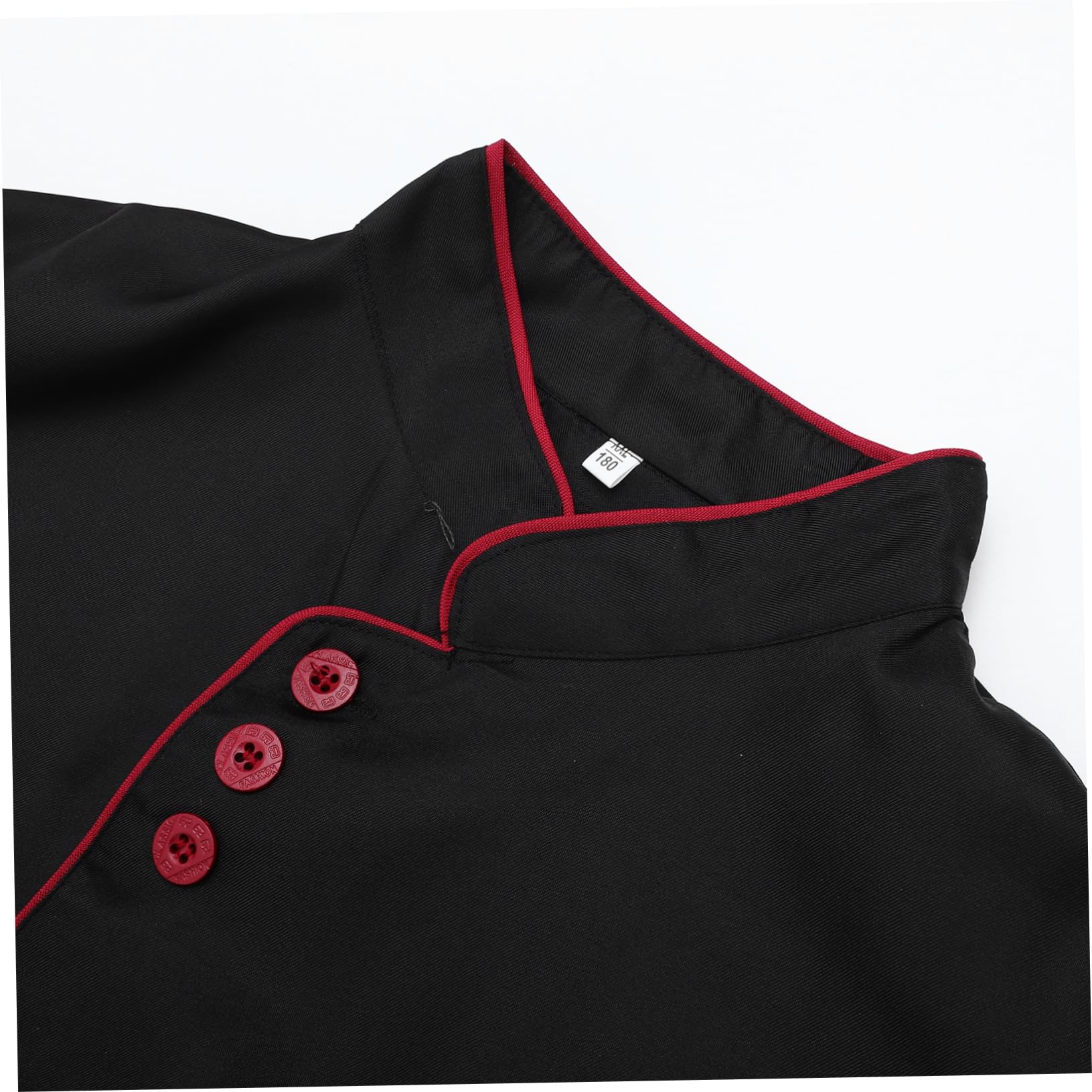 Beavorty Unisex Long Sleeve Chef Coat Casual Loose Catering Jacket for Bakery Hotel and Restaurant Breathable Wearproof Design Xxl Black