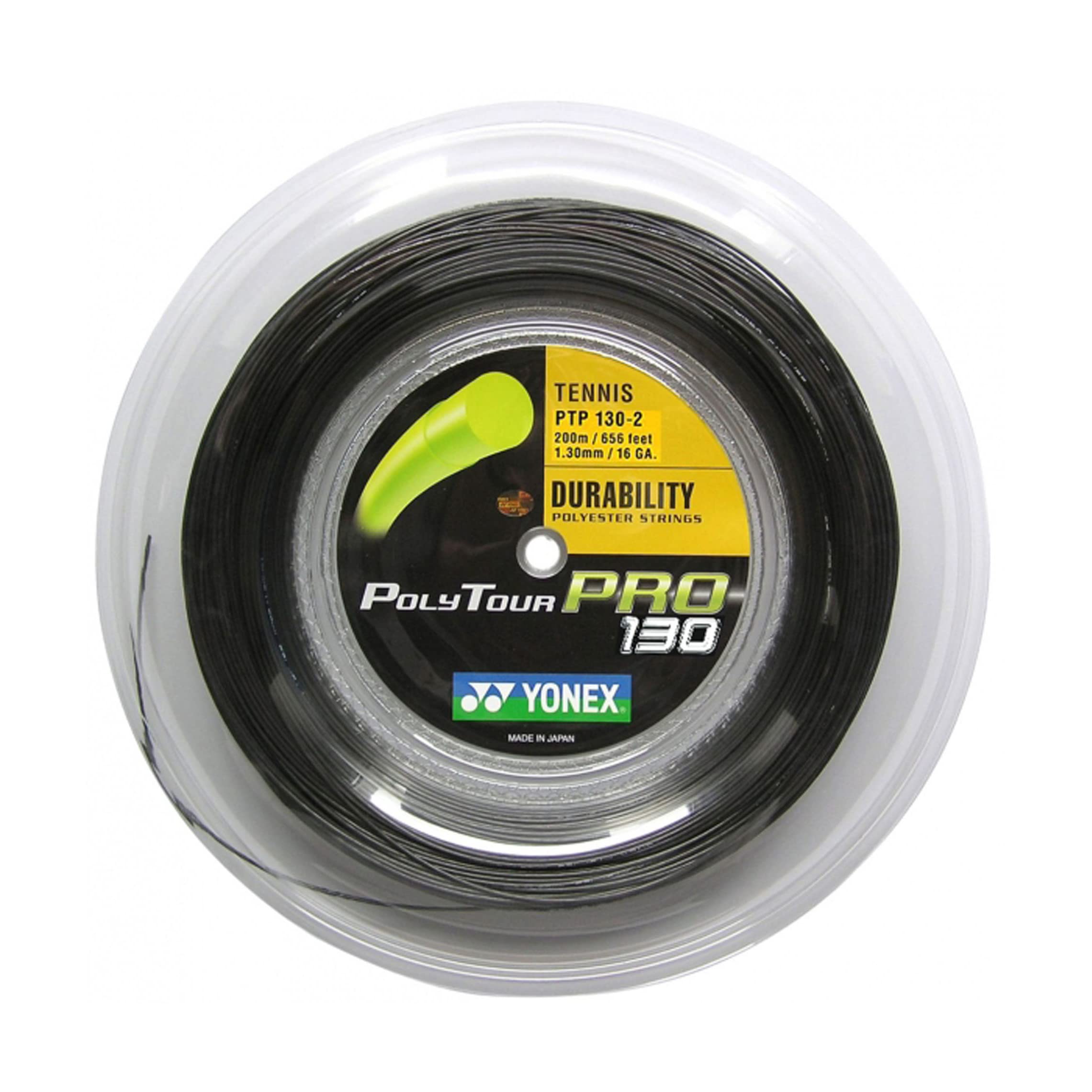 YONEX Polytour Pro 130 GRAPHITE Tennis String 200M Reel