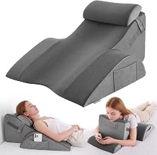 Vekkia XL Back Support Pillow, Dual-Layer Foam for Napping & Prone Resting