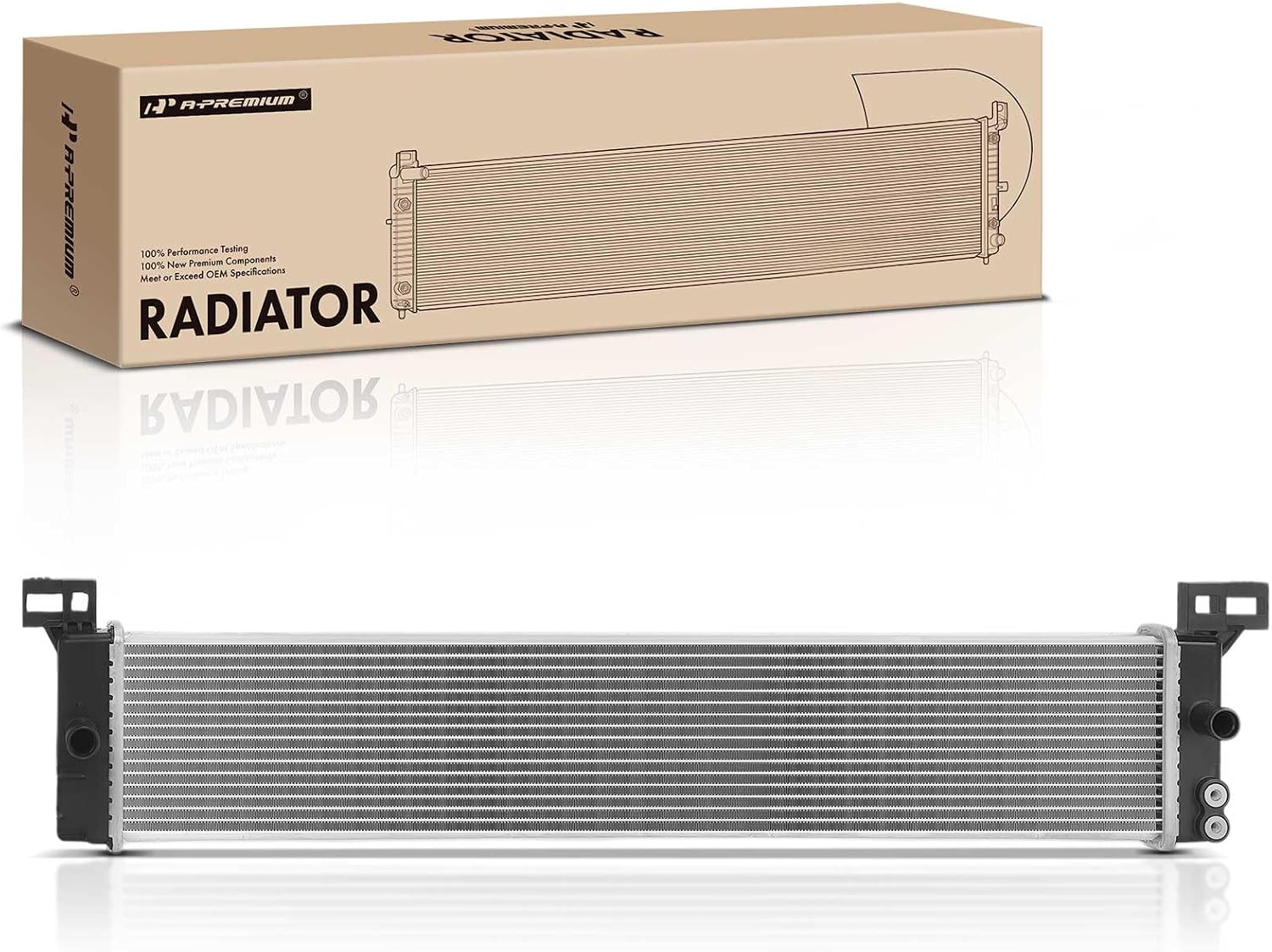 A-Premium Engine Coolant Radiator Assembly Compatible with Toyota Highlander 2020-2021, Sienna 2021-2023, 2.5L