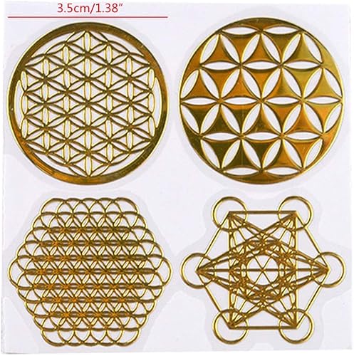 Miniatura 6 de angwang 7 Chakra Geométrico Cobre Torre Energía Pegatinas Orgonita Flor Vida Árbol Pirámide Resina Epoxi Material Joyería Fabricación E#