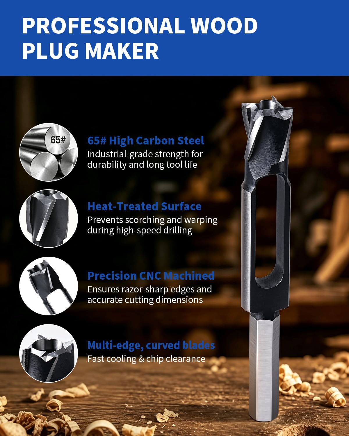 Wood Plug Cutter - Professional Tenon Cutter -3