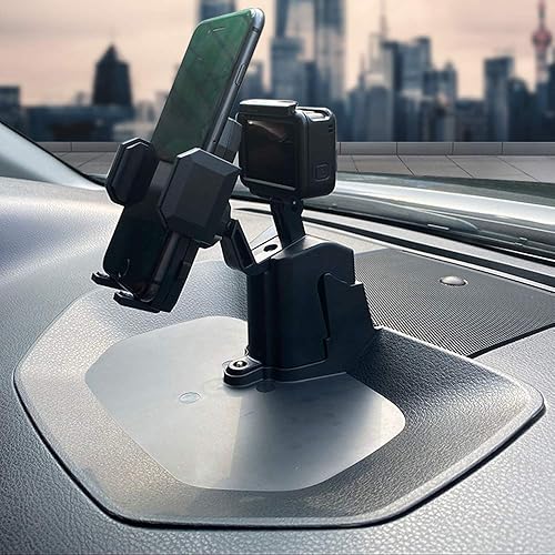 Miniatura 7 de D-Lumina Dash Soporte para teléfono multimontaje – Compatible con Toyota Tundra 2014 2015 2016 2017 2018 2019 2020 2021 – Bandeja organizadora de