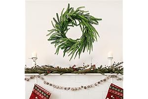 Rustic Real Life Garland Wreath for Greenery Decor