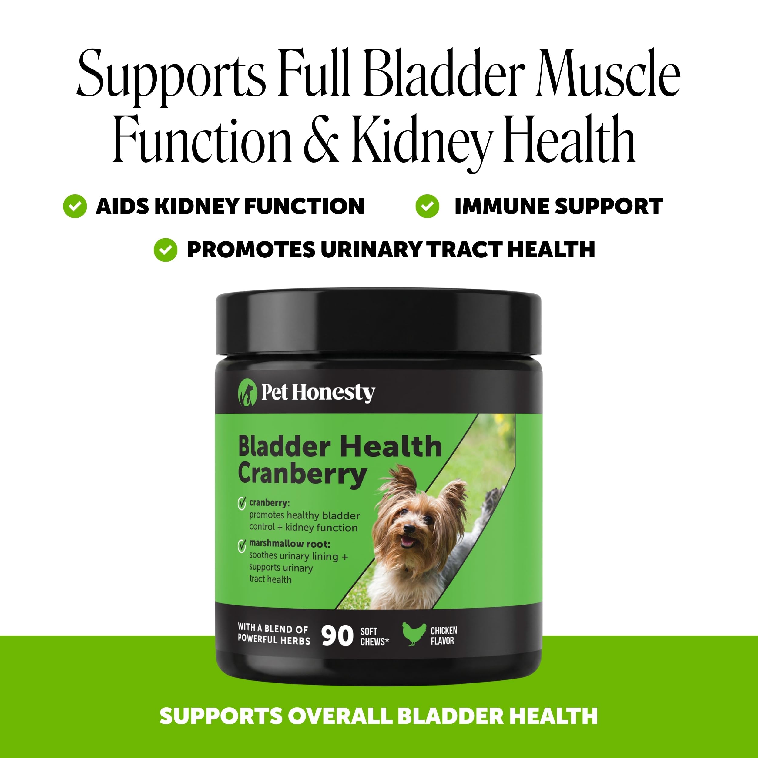 Pet Honesty Vet Recommended Cranberry Supplement for Dogs, 90 Ct, Chicken — Amazon image 2