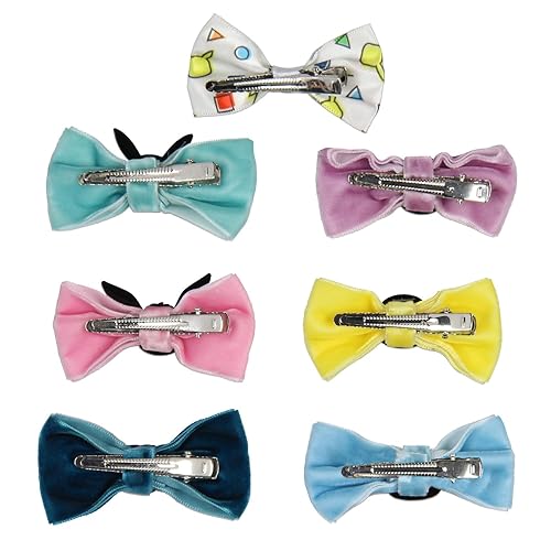 Miniatura 2 de Pokemon Velvet Character Accesorios para el cabello, lazos de cocodrilo, pinzas para el cabello para mujeres o niñas, 7 unidades