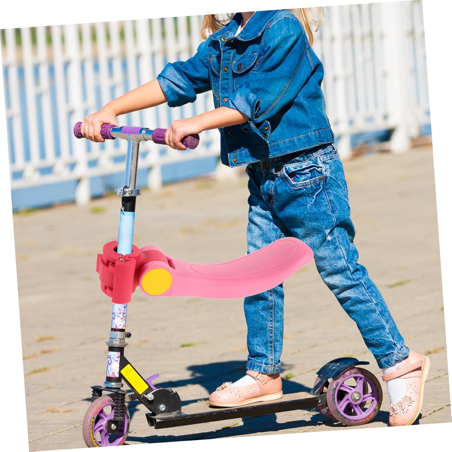 YARNOW Scooter Accessories Boys and Girls Comfort Seat and Safe Easy Attachment for Road Riding Electric Scooter