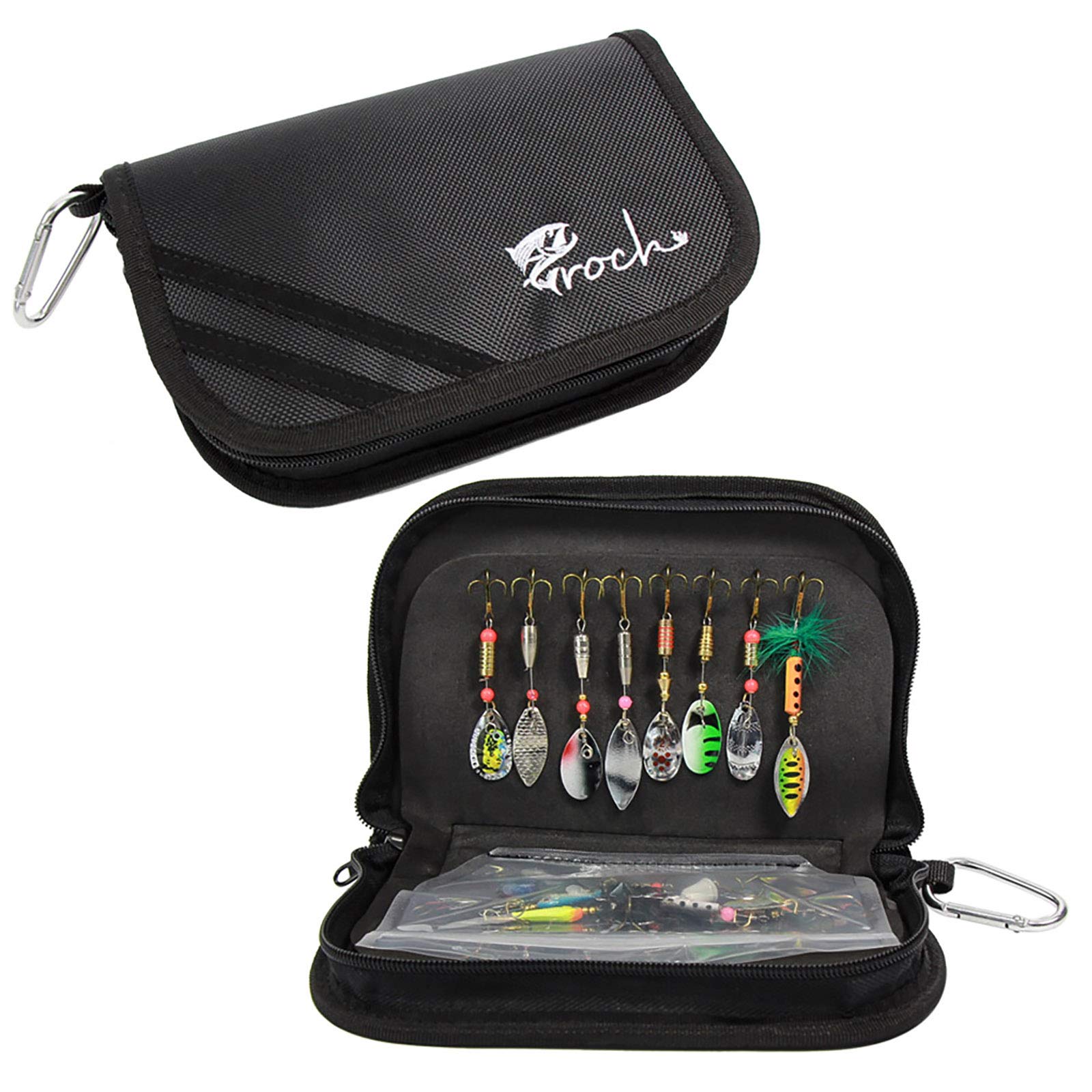 Croch Cucchiaini da Pesca Esche Artificiali Spinning per Trota, Persico,Luccio Spoon Kit