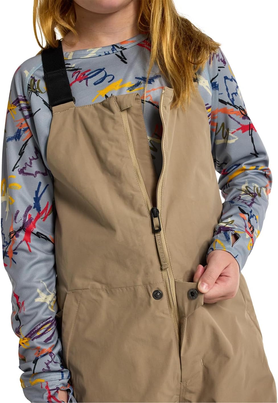 Burton Kids’ Skylar 2-Layer Bib Pants – Waterproof Winter Snowboard Bib Pants for Boys & Girls - Image 2