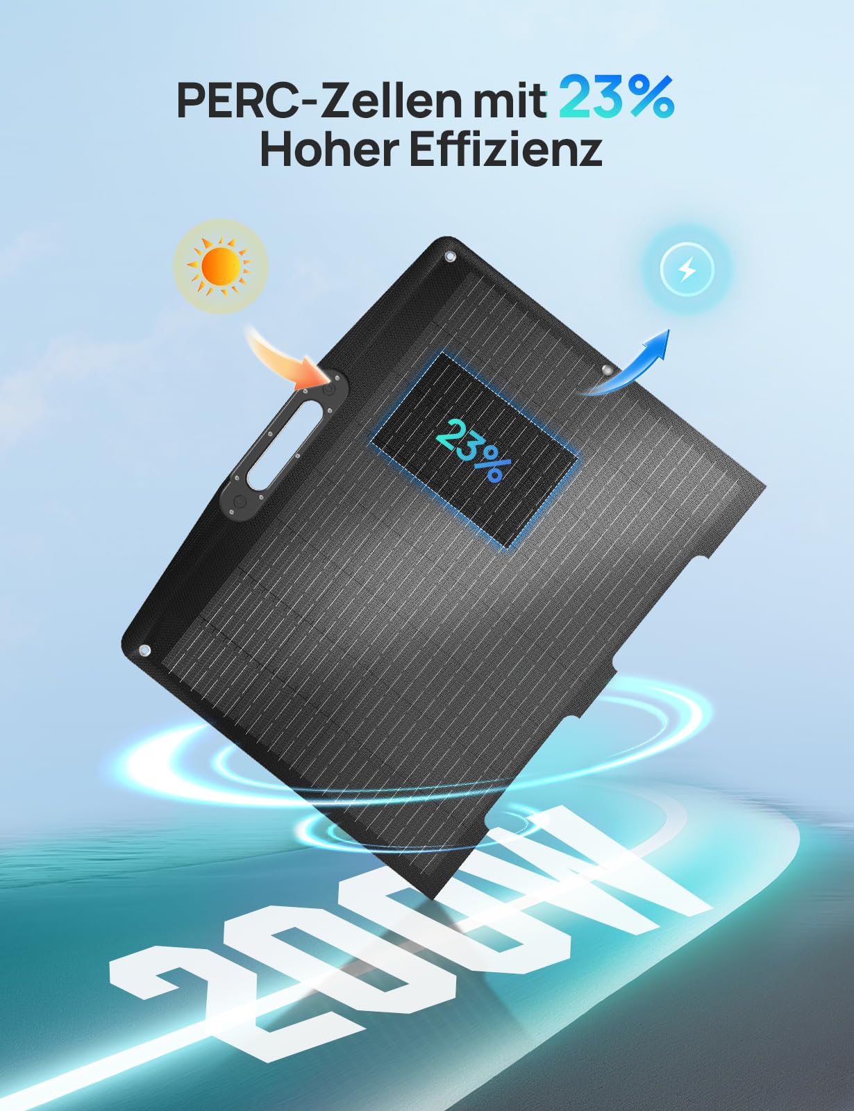 ECO-WORTHY 200W Faltbare Solarpanel für Powerstation Camping Wohnmobil Outdoor Notstromversorgung