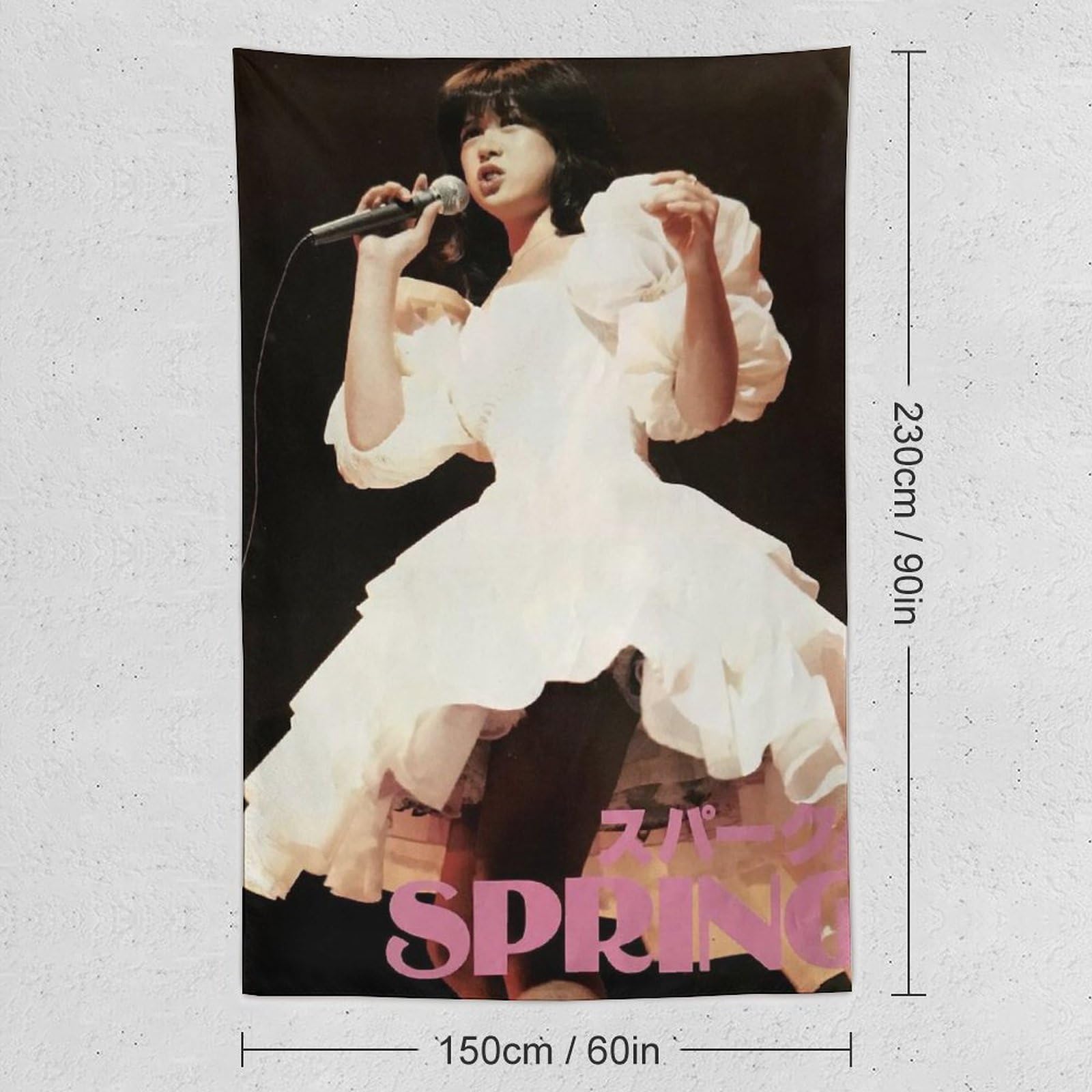 Amazon.co.jp: [Lisianthus] 中森明菜 タペストリー ポスター 壁飾り 