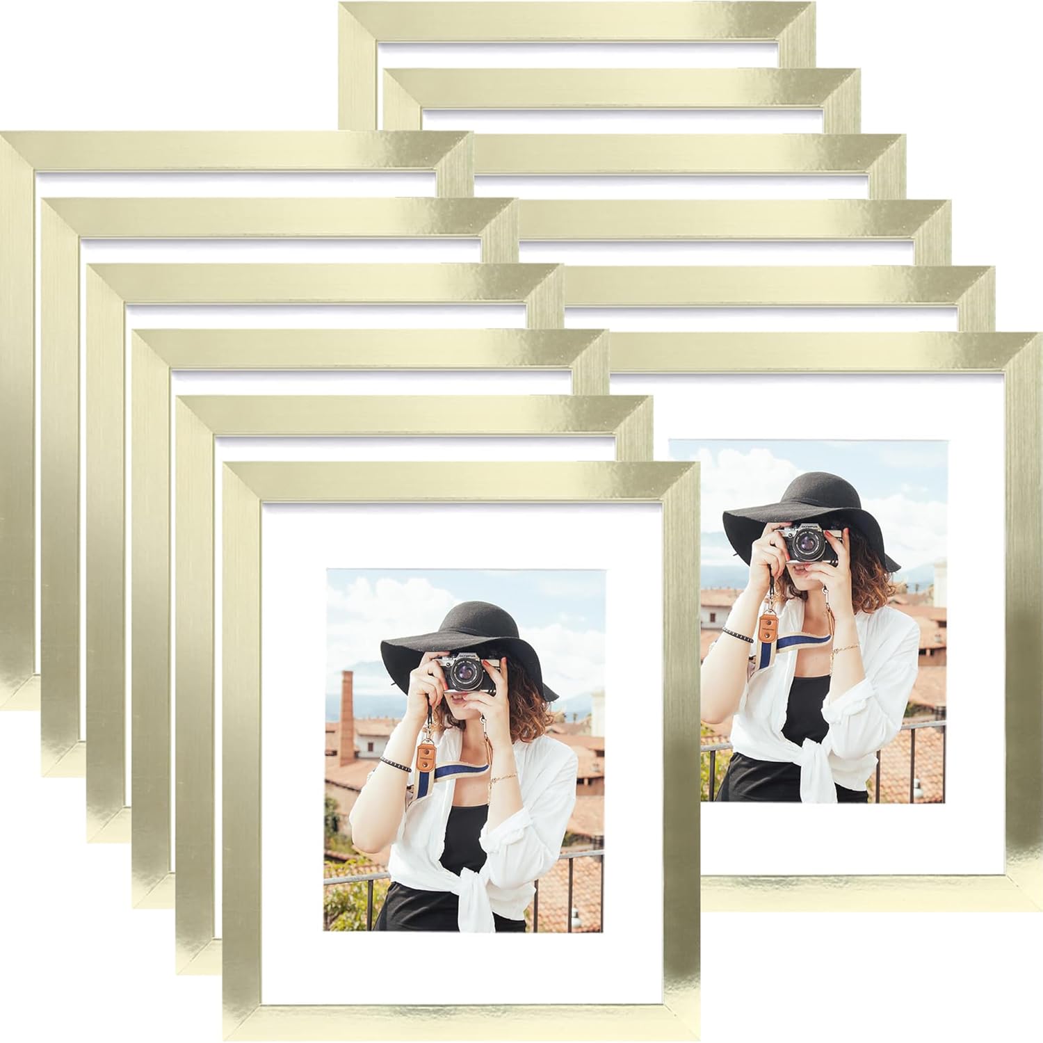 Picrit 12x16 Picture Frame Set of 12, Display 8.5x11 with