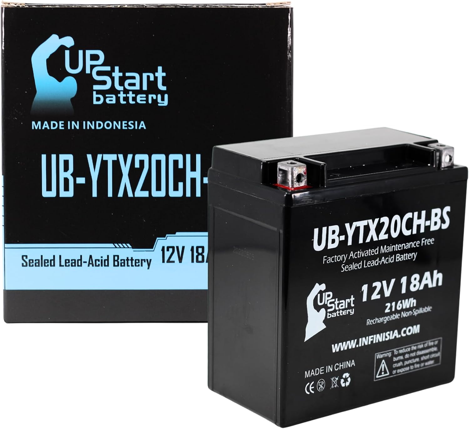 UB-YTX20CH-BS Battery Replacement for 2010 Honda XL1000V Varadero 1000 CC Motorcycle – Factory Activated, Maintenance Free, Motorcycle Battery – 12V, 18AH, UpStart Battery Brand UB-YTX20CH-BS Battery Replacement for 2010 Honda XL1000V Varadero 1000 CC Motorcycle – Factory Activated, Maintenance Free, Motorcycle Battery – 12V, 18AH, UpStart Battery Brand