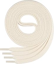 Di Ficchiano Quality flat shoelaces approx. 7 mm wide, 100% cotton, tear-resistant, 16 colours, length 45 to 200 cm