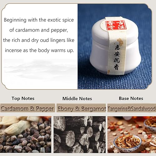 Miniatura 6 de Juego de 3 piezas de bálsamo sólido – Perfume sólido portátil de bolsillo – Perfecto para uso de viaje – Fragancia natural de ébano ámbar gris rosa