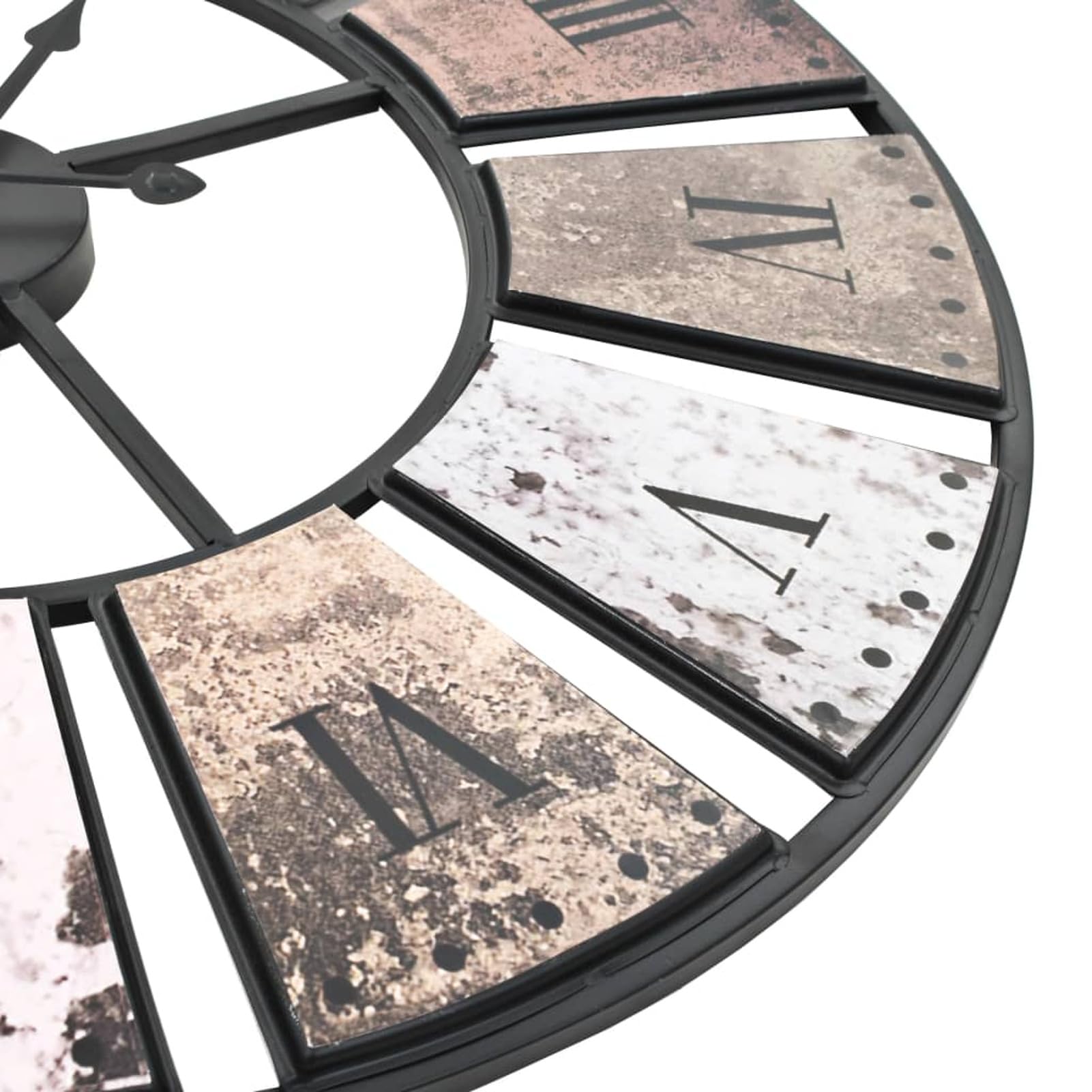 Homgoday Reloj de pared vintage con movimiento de cuarzo, 60 cm, XXL