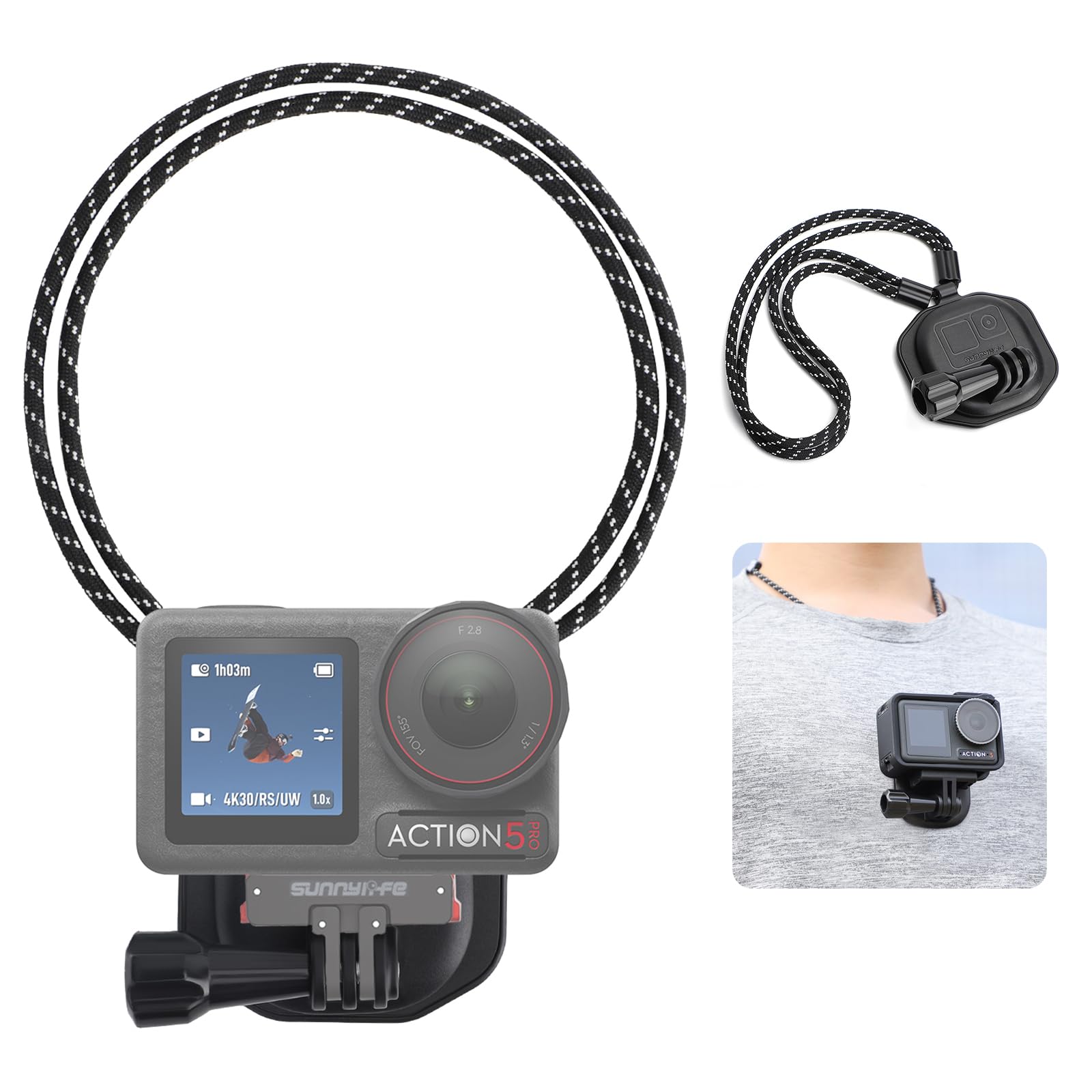 Amazon | DJI Osmo Action 5 Pro用磁気ネックマウント クイック 