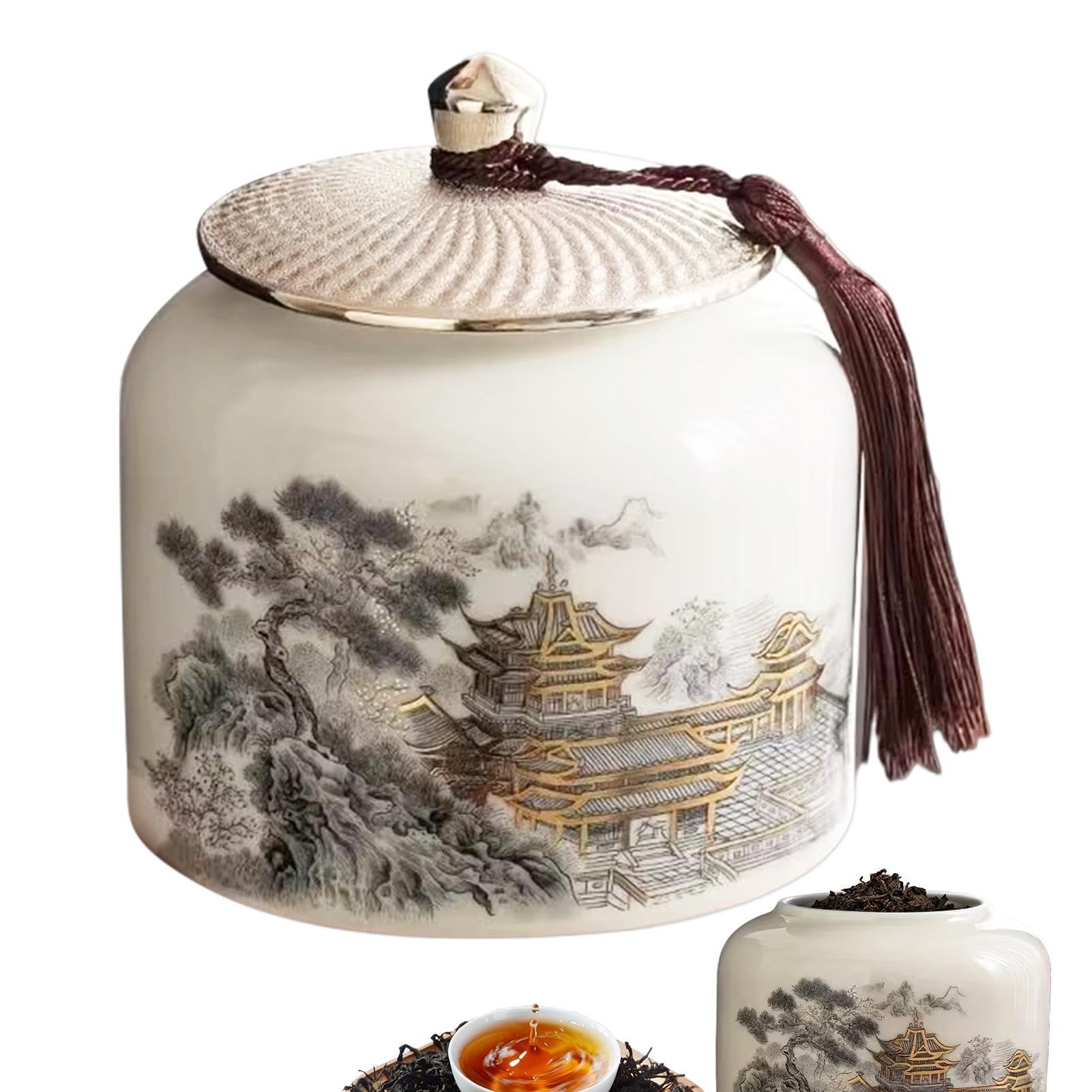 Pojemnik na suchą żywność, pojemnik do przechowywania cukru Ceramiczny