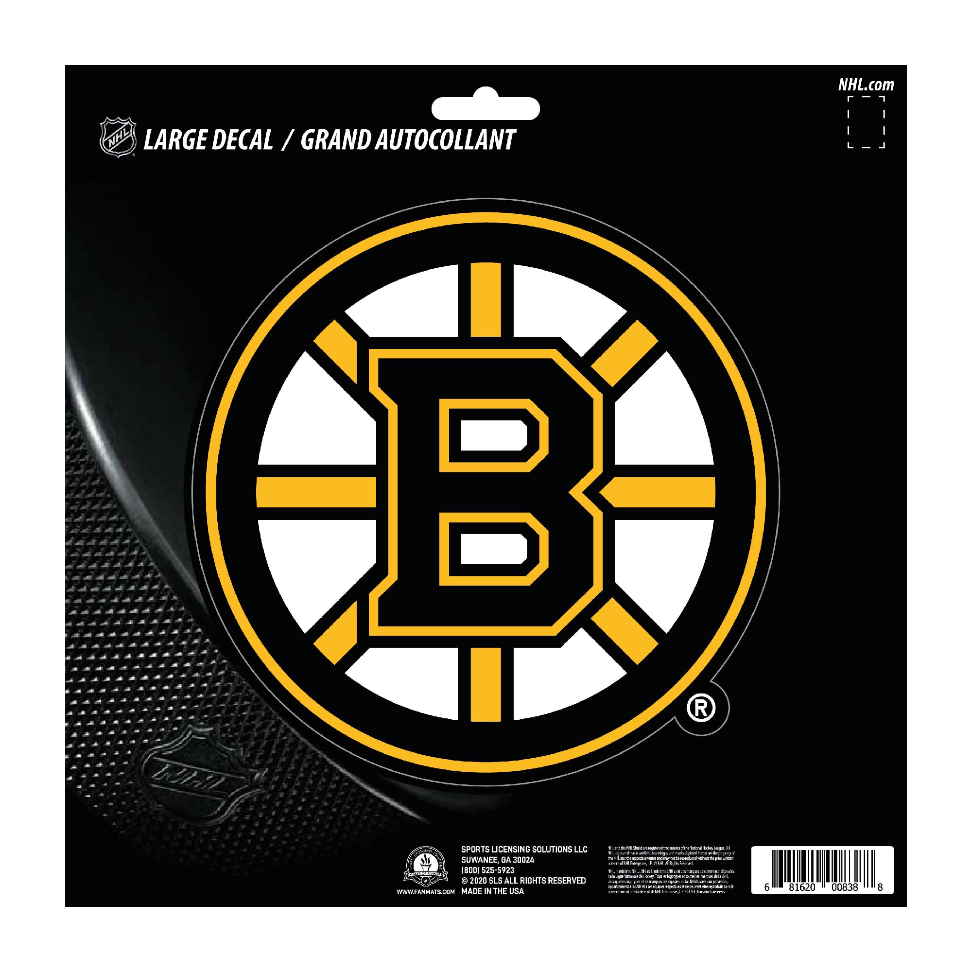 Sticker Boston Bruins FANMATS 30774 grand format amovible résistant aux UV
