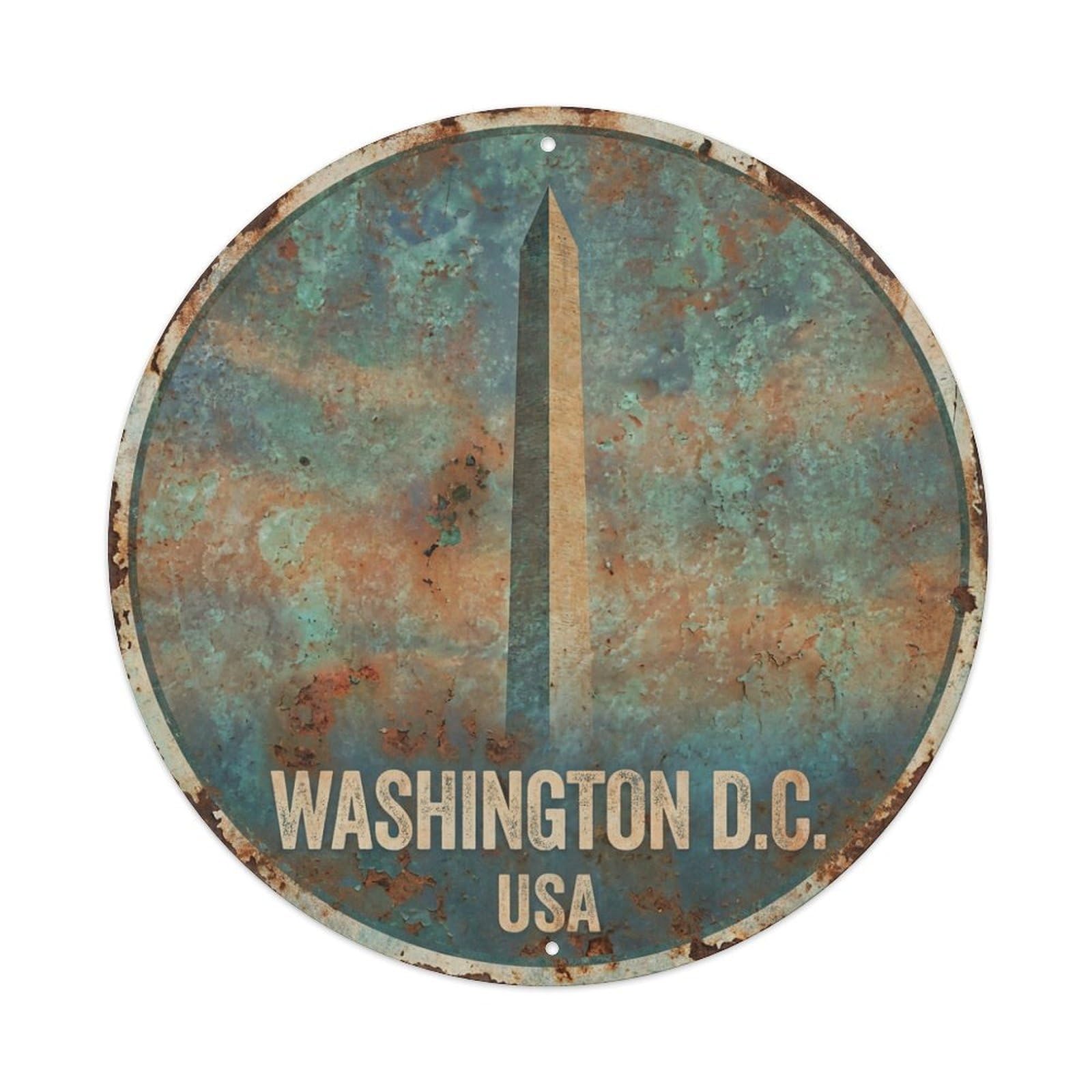 Tgrcjimh Style Metal Tin Sign Vintage Travel Usa Washington