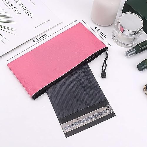 Miniatura 6 de Bolsas de eliminación de servilletas sanitarias, bolsas de eliminación personal femenina, 100 bolsas opacas grises, bolsas de almacenamiento de