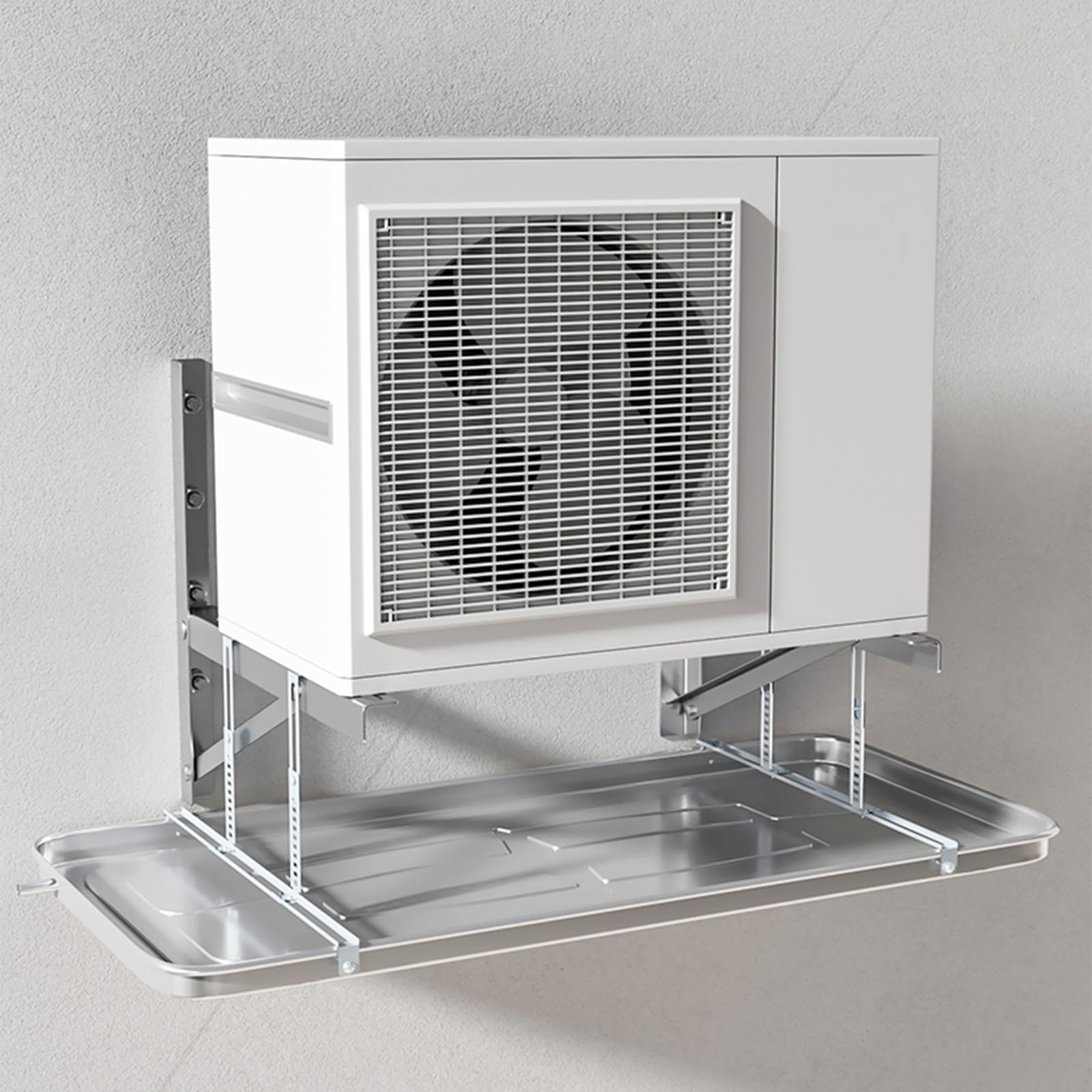Edelstahl 304 Auffangschale mit Ablauf, Auffangwanne für Klimaanlage Außengerät, 100x47.5cm