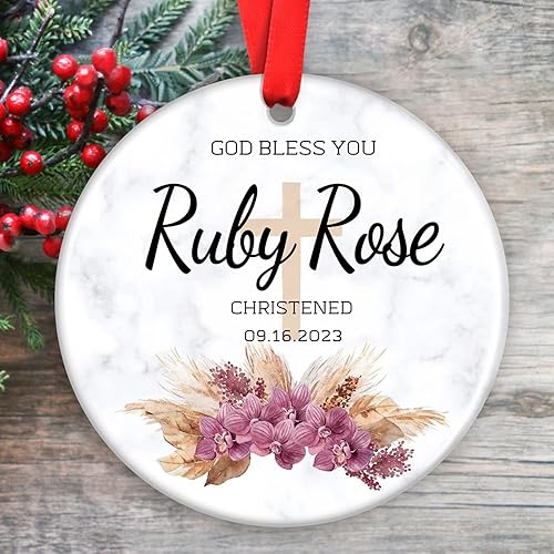 Miniatura 7 de Adornos de bautismo personalizados, recuerdo de bautizo, regalos de bautismo de padrinos, regalos de ahijado para bautismo, regalos de bautismo