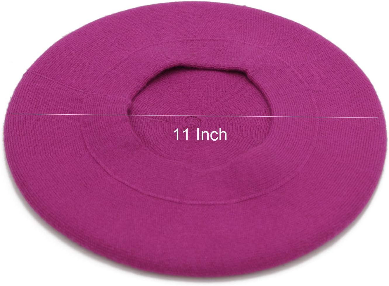 Wheebo French Beret Hat, Reversible Solid Color Beret Cap for Womens Girls Lady Adults - Image 5
