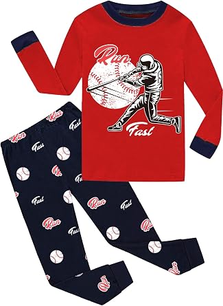 CM-Kid Little Boys Pajamas Toddler Boys Clothes Monster Truck Sleepwear Cotton 2 Pieces Pjs Kids Jammies Sets 2-7T