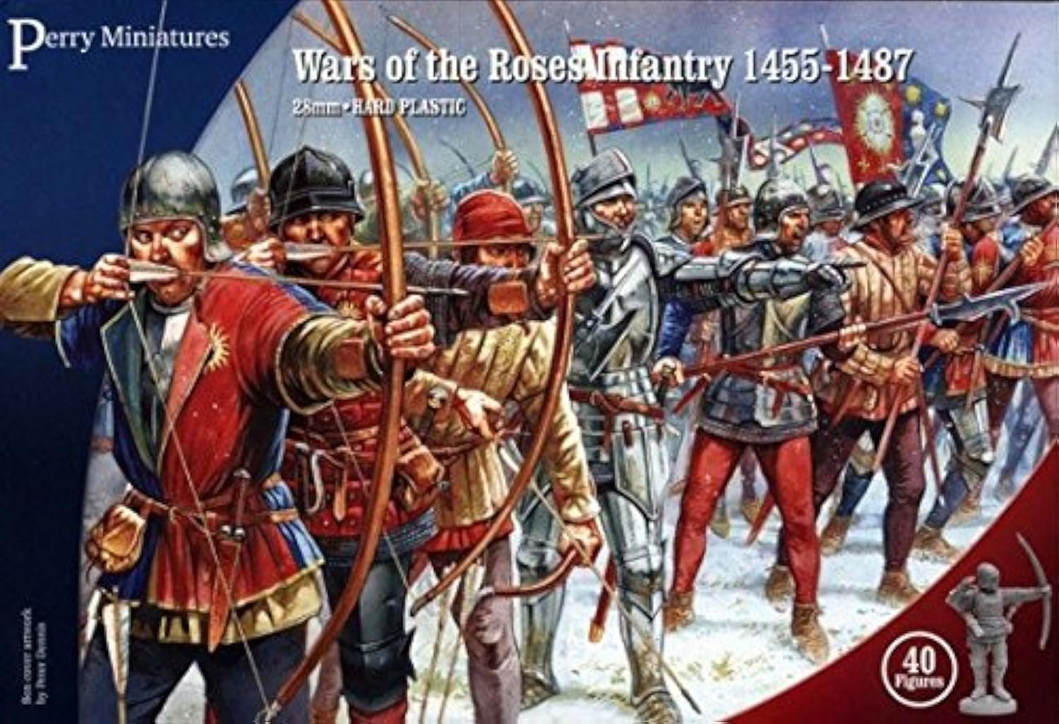 WR1 War of the Roses 1455-87 28mm 1:56 40 plastic figures