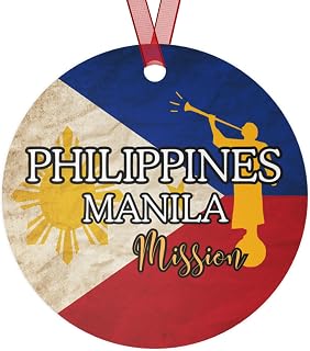 Philippines Manila Mormon LDS Mission Missionary Called to Serve Metal Ornaments