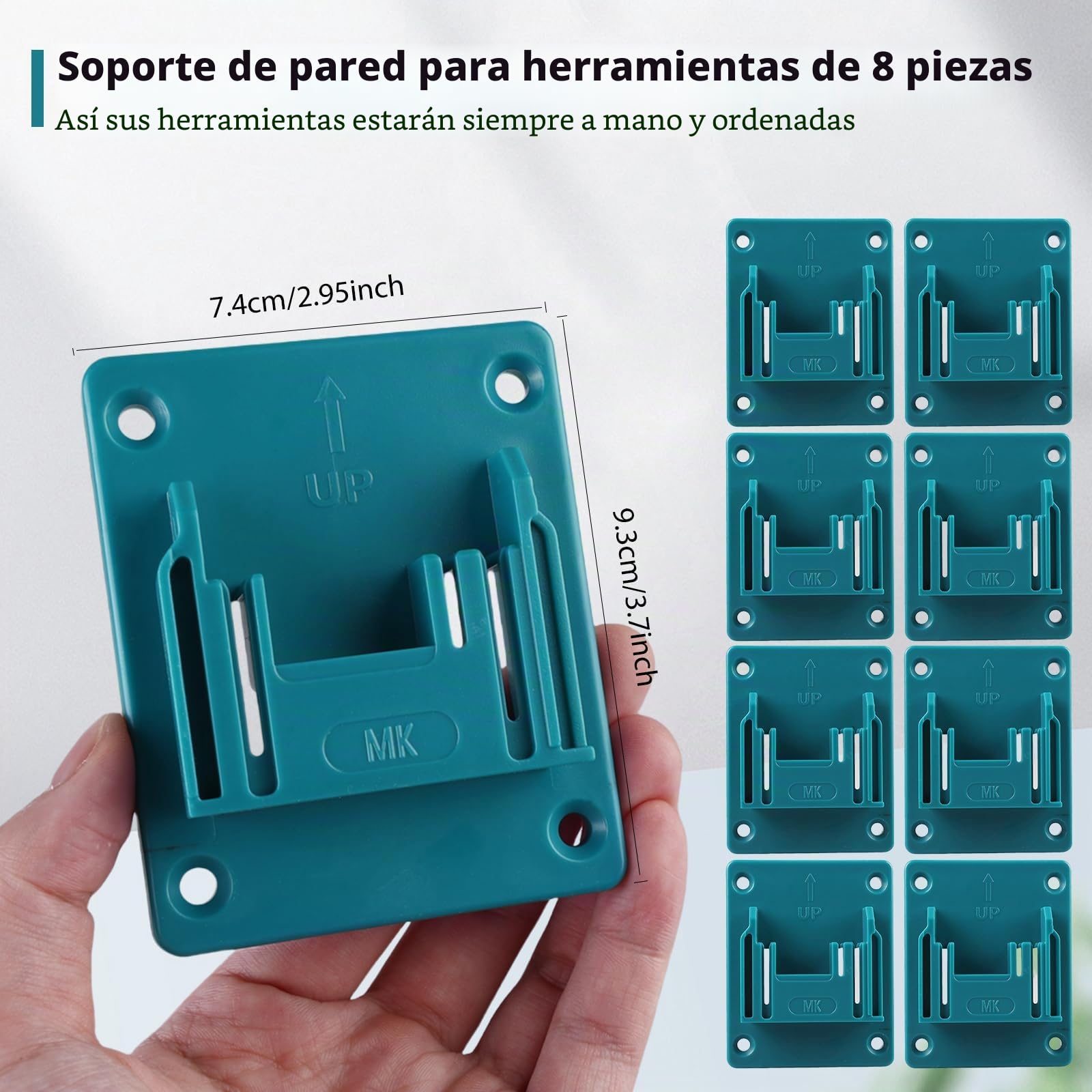 HOSPAOP 8soporte de pared para herramientas Makita 18 V, portabrocas, soporte para destornilladores 32 tornillos, máquina taller