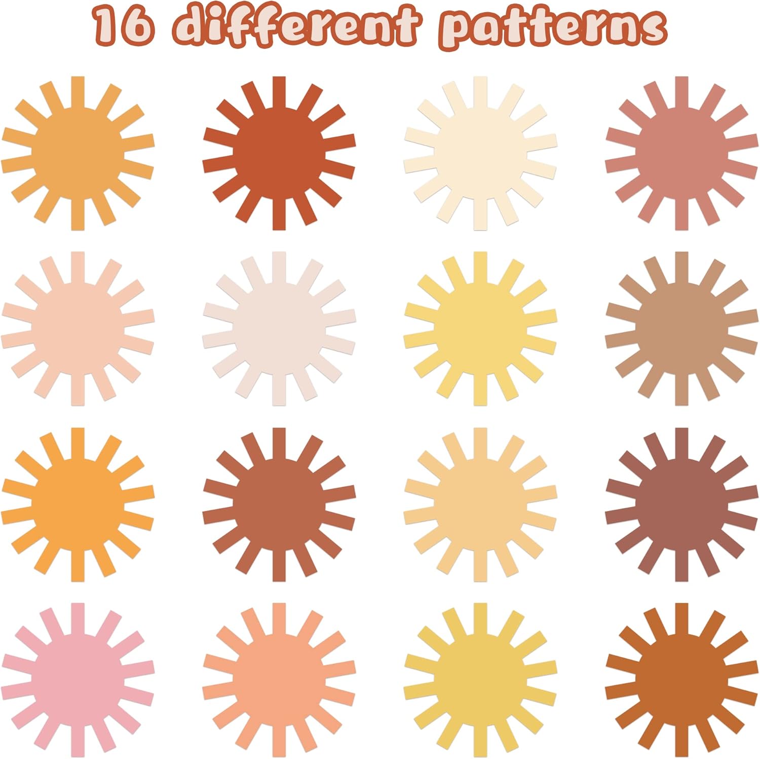 1000Pcs Boho Sun Stickers Roll First Trip Around The Sun Birthday Party Favor Stickers You are My Muted Sunshine Envelope Sticker Seals Party Decoration Supplies - Image 3