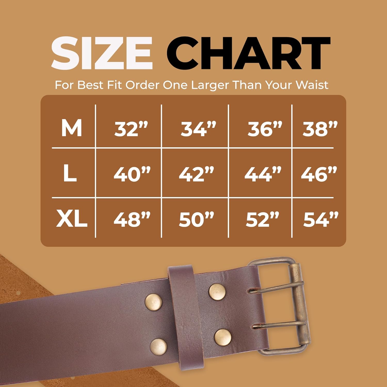 EZE Leather Kilt Belt-Heavy-Duty 2.5” Thick Genuine Plain Black and Brown Adjustable Fit-Rugged Appeal (Prong/Pin closure)