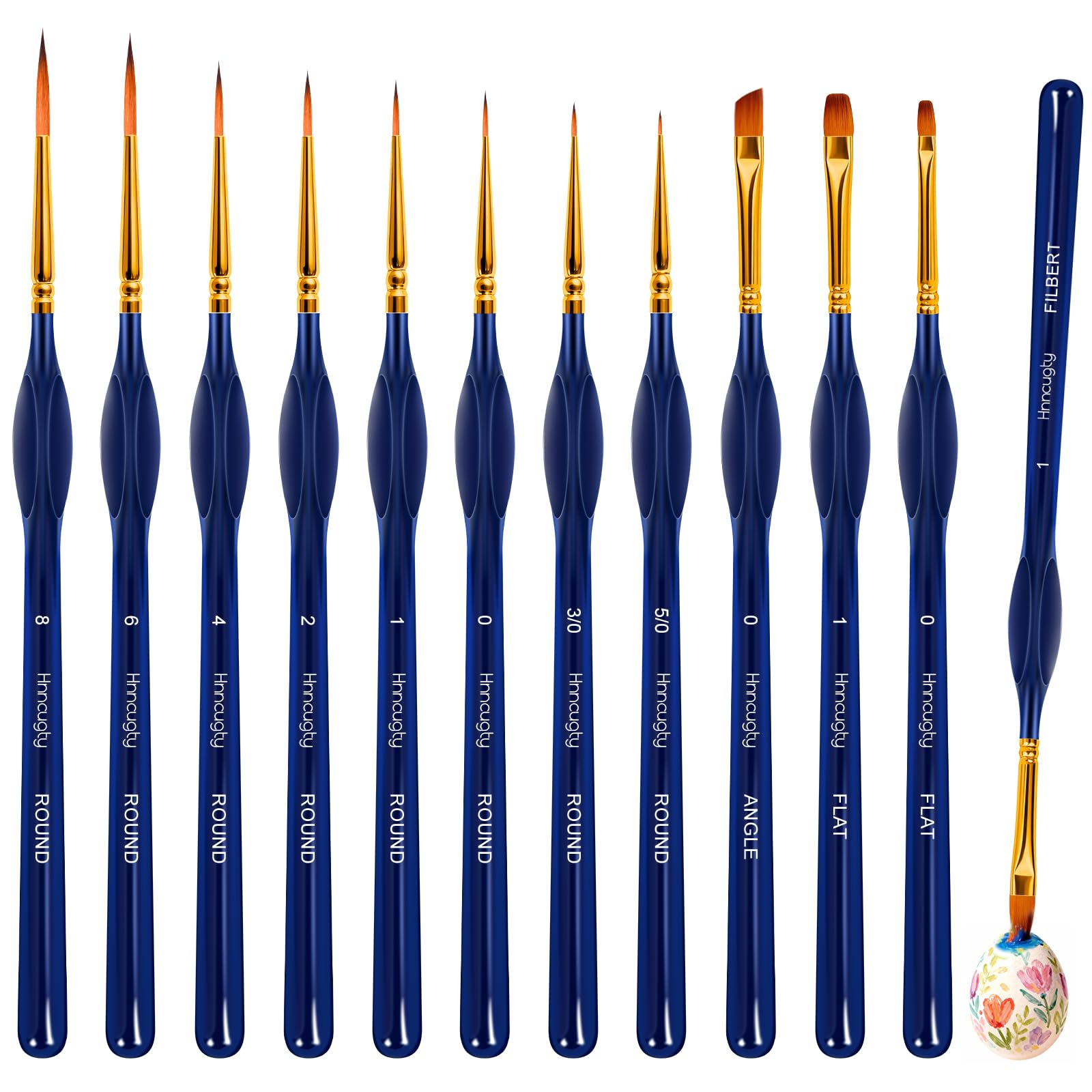 Miniature Paint Brushes - 12pcs for Acrylic & Watercolor -1 Miniature Paint Brushes - 12pcs for Acrylic & Watercolor -1