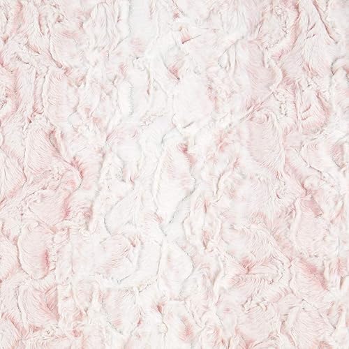 Miniatura 4 de Shannon Minky Luxe Cuddle Snowy Owl Rosewater, tela por yarda