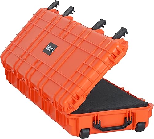 Miniatura 68 de MEIJIA Funda rígida portátil para rifle impermeable para todo tipo de clima, funda de pistola con ruedas, espuma de ajuste personalizable incluida