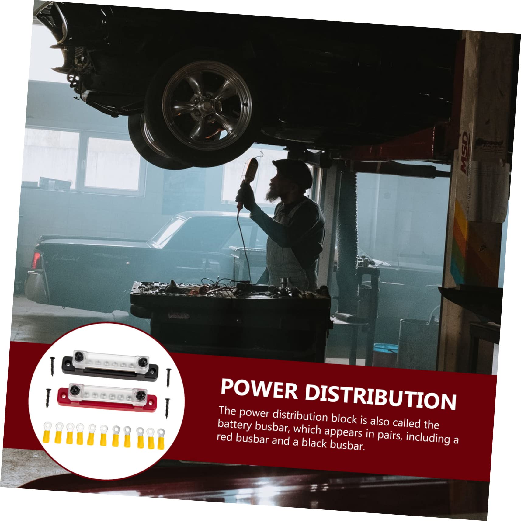 1set Morsettiera Terminale Bus Bar Elettrica Per Auto Barca e Camion Terminali Inclusi Design Professionale e Struttura Razionale Per Impianti Elettrici e Controllo Motori