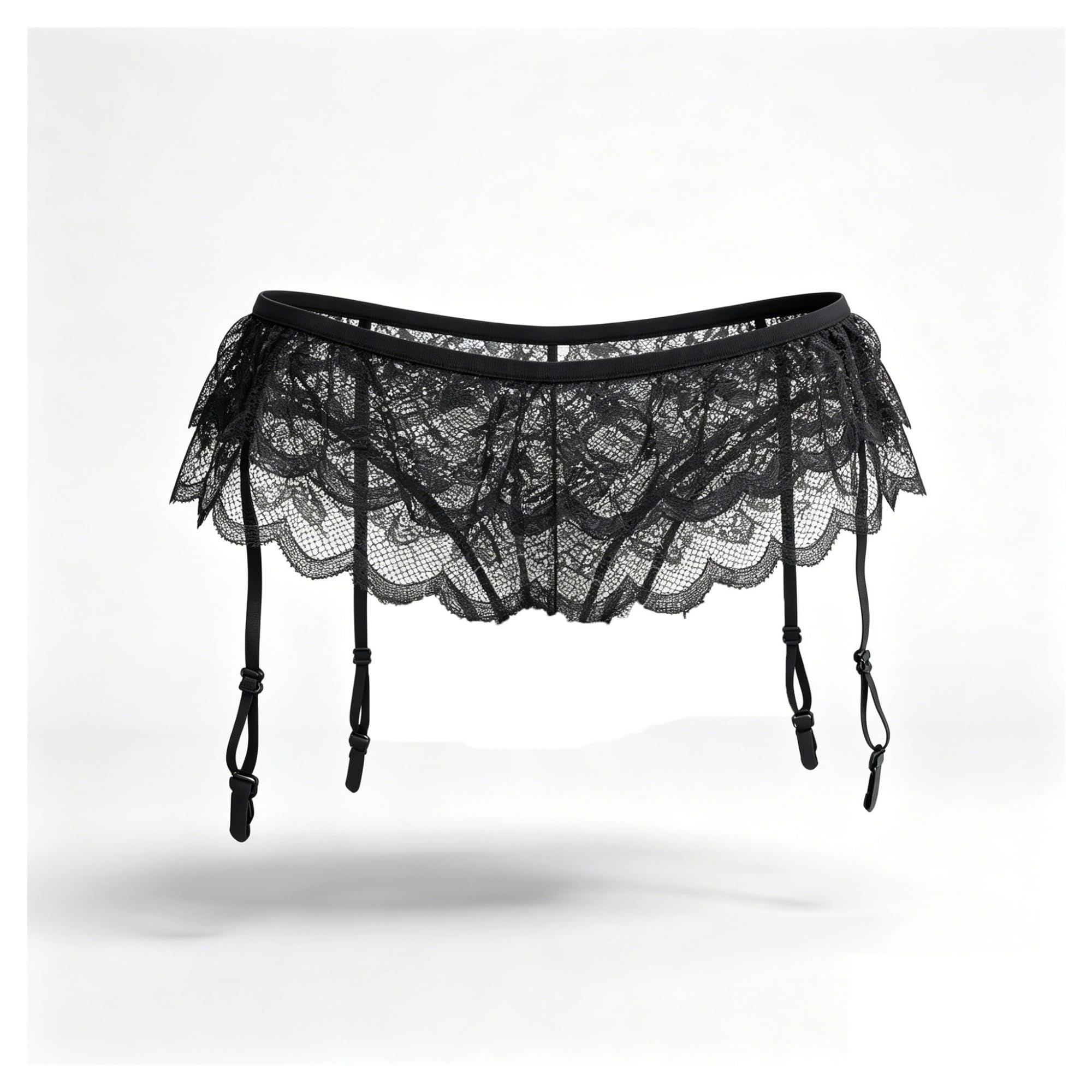 stockings, 10-teiliges Strumpfgürtel-Netzstrümpfe-Set – Oberschenkelstrümpfe mit Spitzenoberteil und Strapsen for Dessous und Clubwear. Hohes Knie,for lingerie