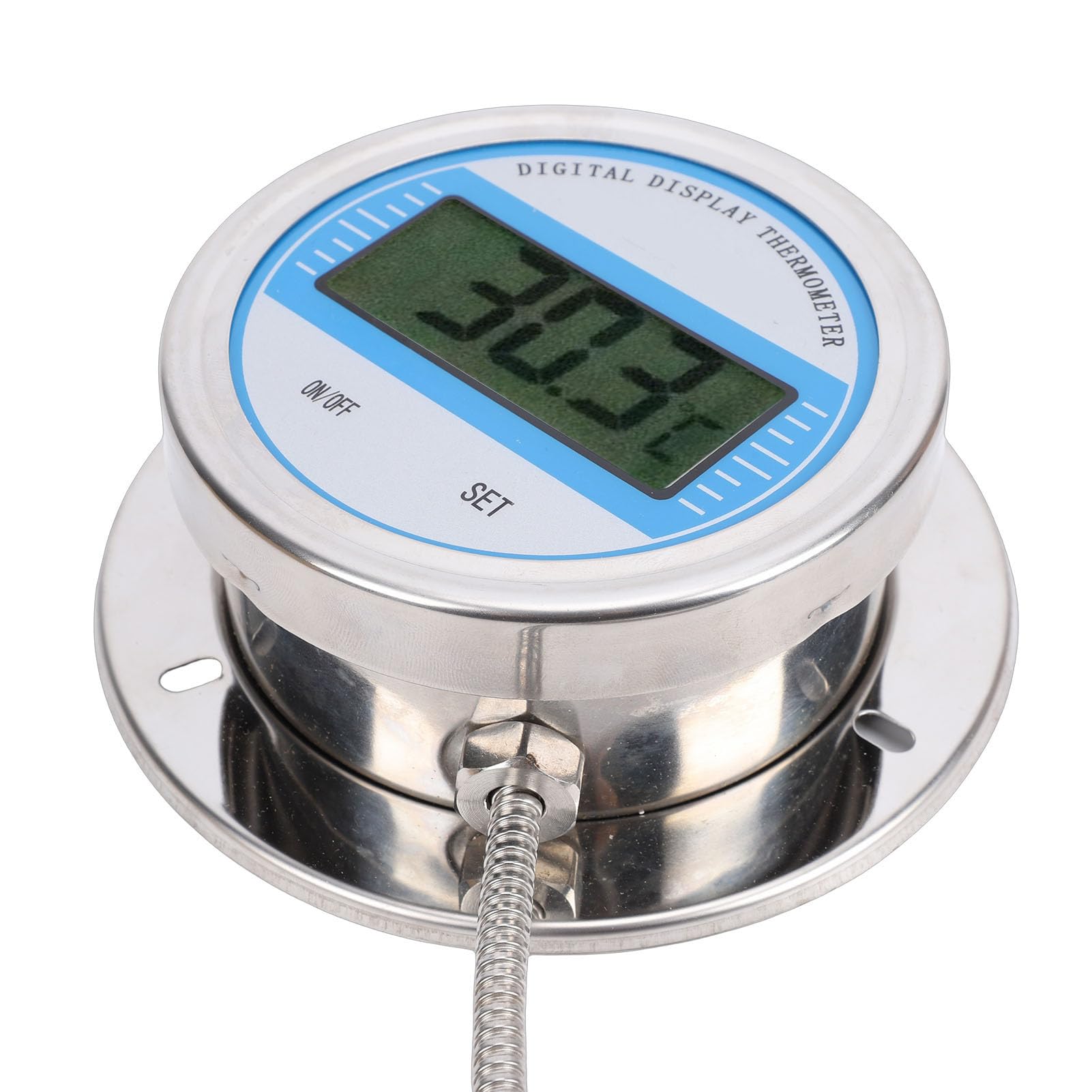 Generic Termometro Digitale in Acciaio Inossidabile Indicatore di Temperatura Accurato per Cucina e Uso Industriale con Sonda Impermeabile in Acciaio Inossidabile da 1 M