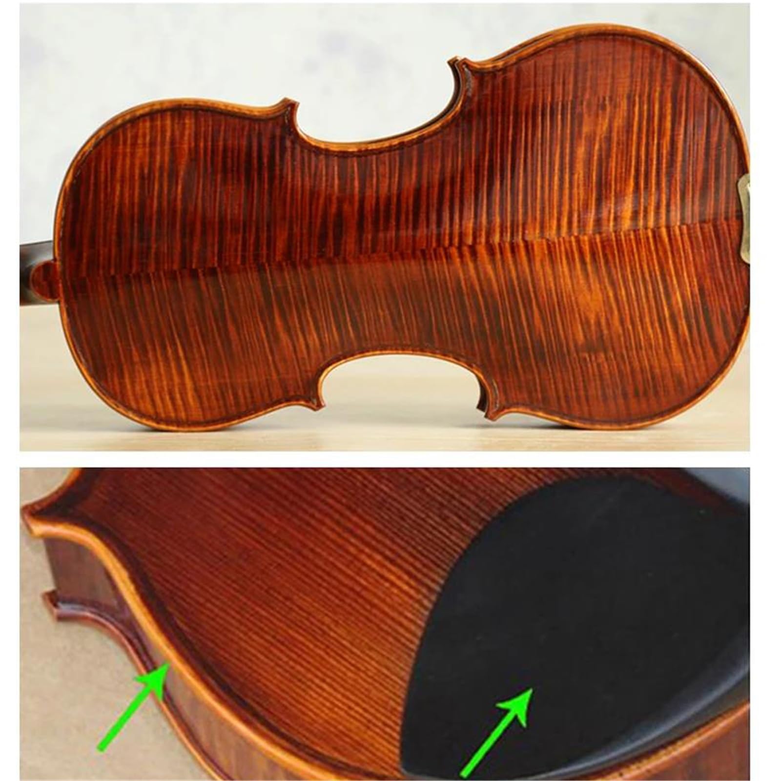 Violino Test Di Valutazione Professionale Del Fatto A Mano Per Principiante 1/4 1/2 Violini(Coffee,4/4)