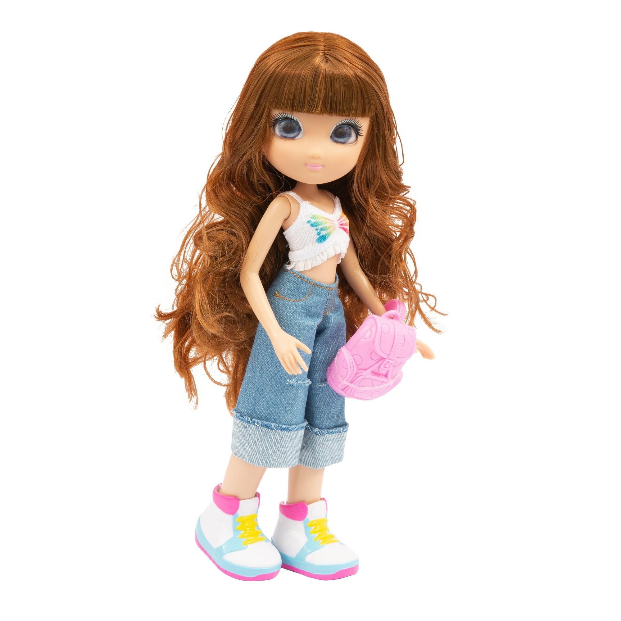 UNIQUE EYES, Collection Girly, Poupée de 25 cm - Sophia, avec Leur Regard Qui Te Suit des Yeux, avec vêtements, Jouet pour Enfants dès 3 Ans, GIOCHI PREZIOSI, MYM123