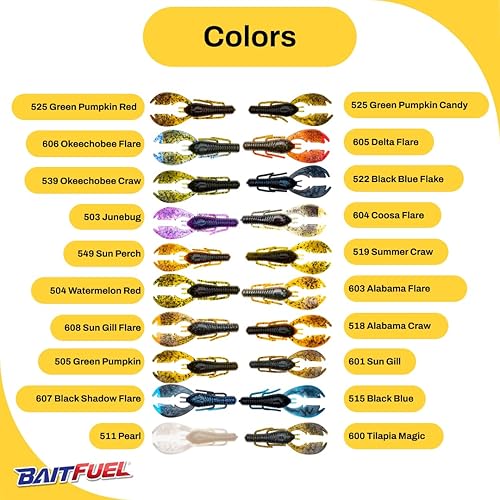 Miniatura 5 de BAITFUEL Paca Slim Infundido con Fórmula Gel Supercharged X55 tecnología de aroma de pescado con potentes atractivos  3.5 pulgadas, negro azul,