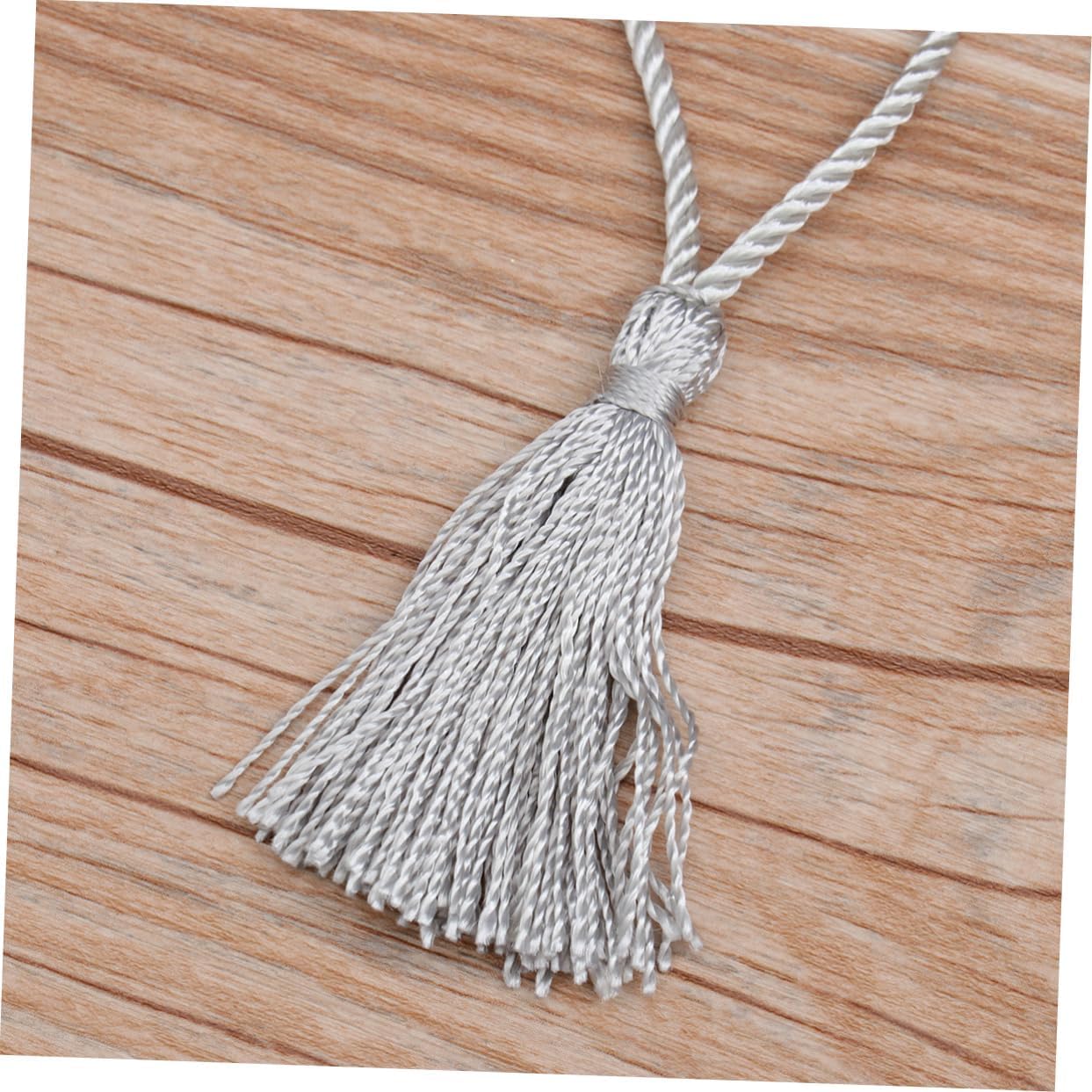 Lot de 20 pompons pour rideaux avec attache pour vue arrière de voiture, rideau suspendu avec cadre de rideau (gris x 2 pièces 17 x 1,5 cm x 2 pièces) (gris x 2 pièces 17 x 1,5 cm x 2 pièces)
