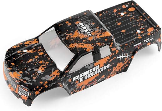 HAIBOXING RC قطع غيار السيارات ، 1 / 18TH Trcuk Body Shell Orange تطبيق على 2020 الإصدار الجديد 18859 M1833