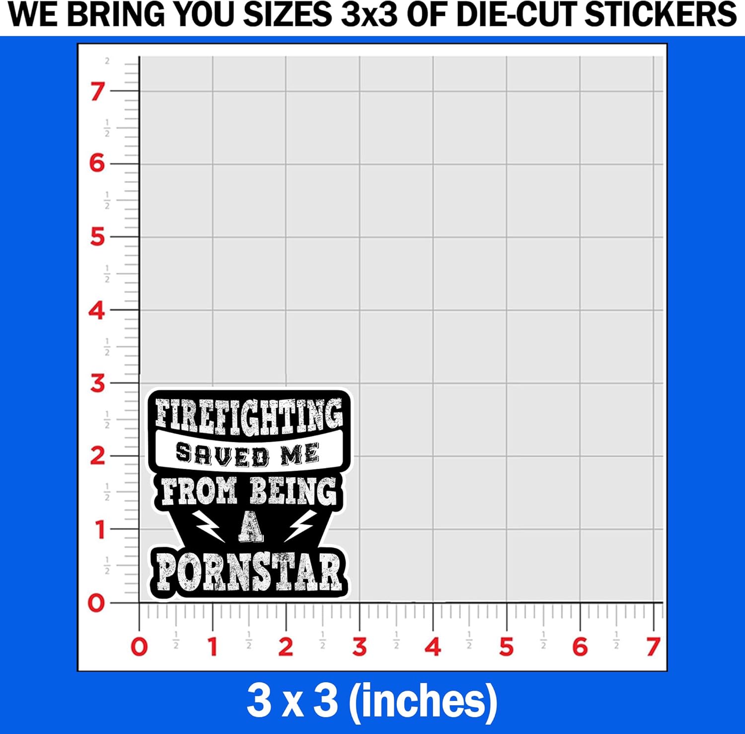 Burns Like A B*tch Welders Hard Hat Decal - Funny, Waterproof Vinyl Sticker for Water Bottle, Tumbler, Phone Case, Cars, Laptops - Gifts for Adults & Kids - 6 Inches