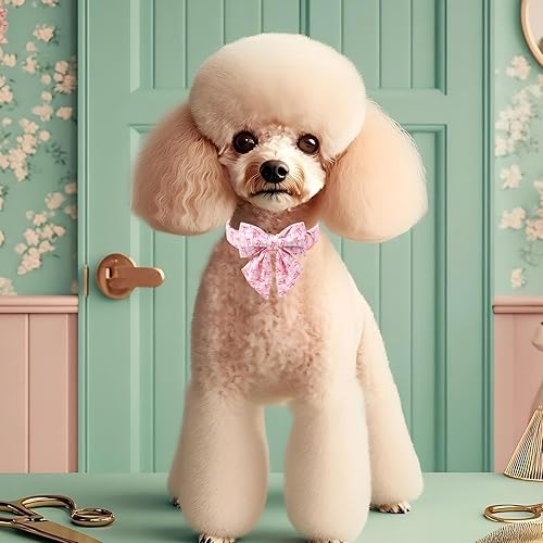 Miniatura 361 de Collar de perro con bandera estadounidense con pajarita, collar patriótico para perros pequeños, medianos y grandes, talla XS